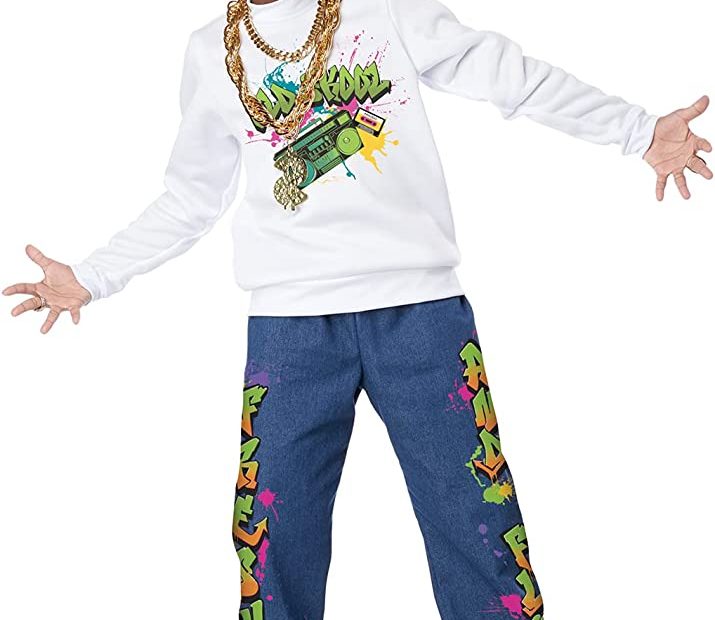 Amazon.Com: California Costumes 90'S Hip Hop Kid Boys Costume Large Size  10-12, Multi : Clothing, Shoes & Jewelry