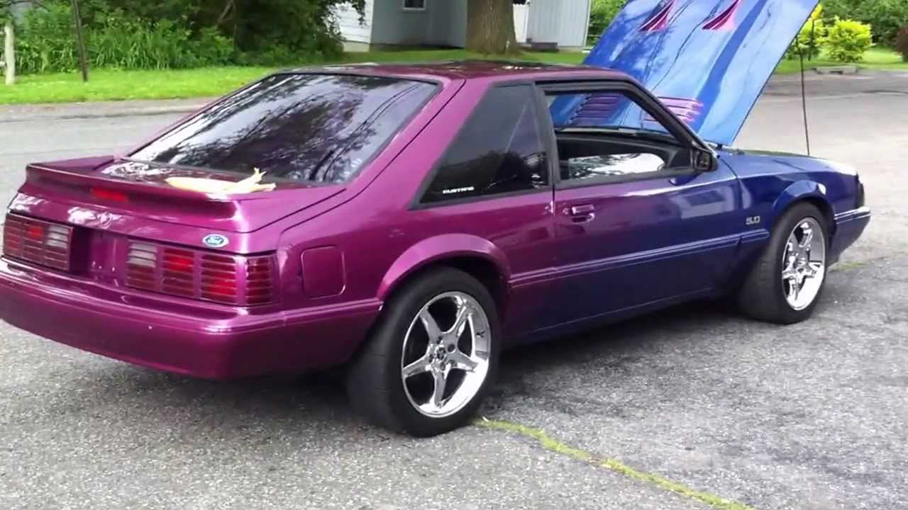 1989 Mustang Lx 5.0 , Custom Paint , Clean Foxbody Lx , For Sale - Youtube