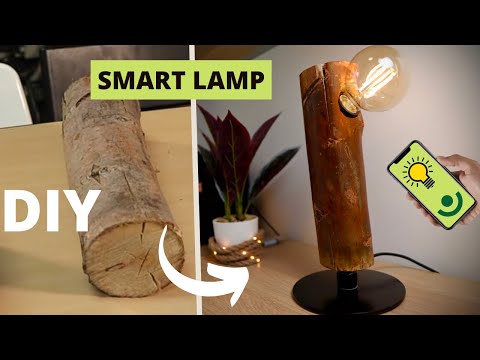 Maak zelf een smart tafellamp van een afval