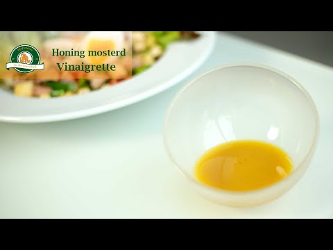 Recept honing mosterd dressing saus of vinaigrette maken